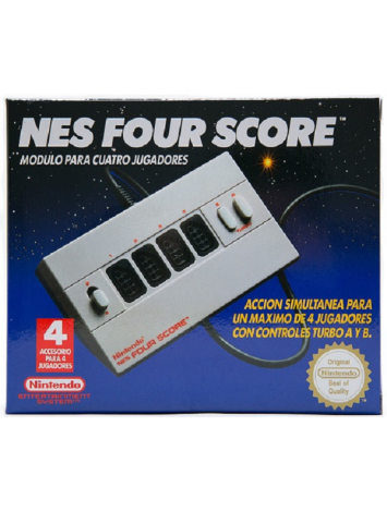 NIntendo Nes Four Score Four Player Module Controller Adapter Used